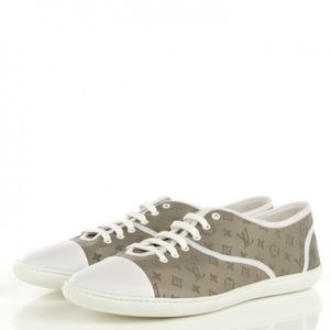 LOUIS VUITTON LV Monogram Malta Sneakers Argile low top 36 1/2 gently preloved